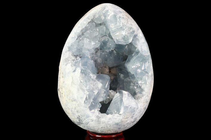 Crystal Filled Celestine (Celestite) Egg Geode - Large Crystals! #88281